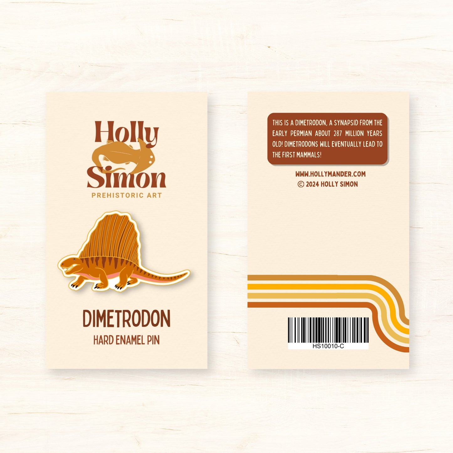 Dimetrodon Hard Enamel + Print Pins