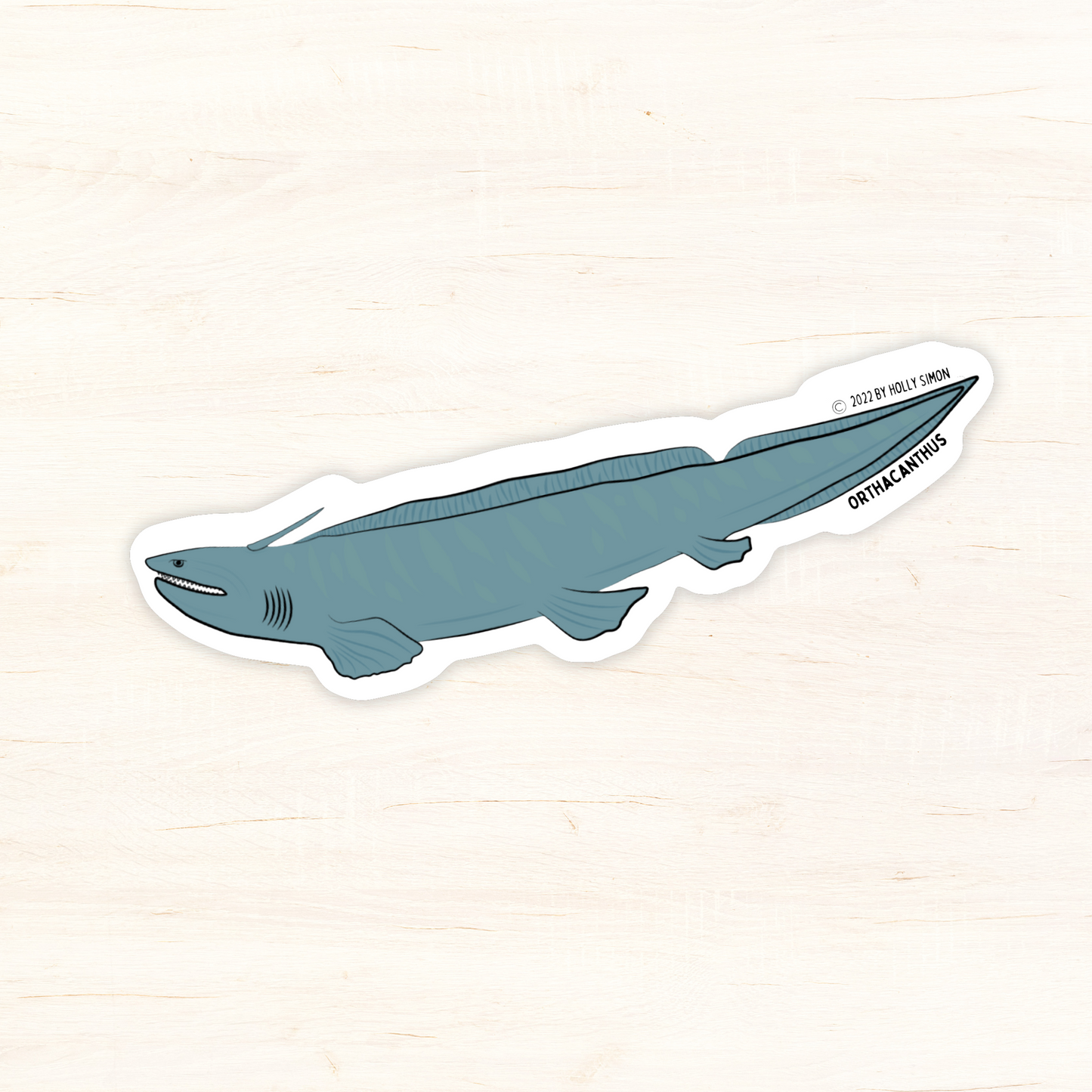 Orthacanthus Glossy Vinyl Sticker