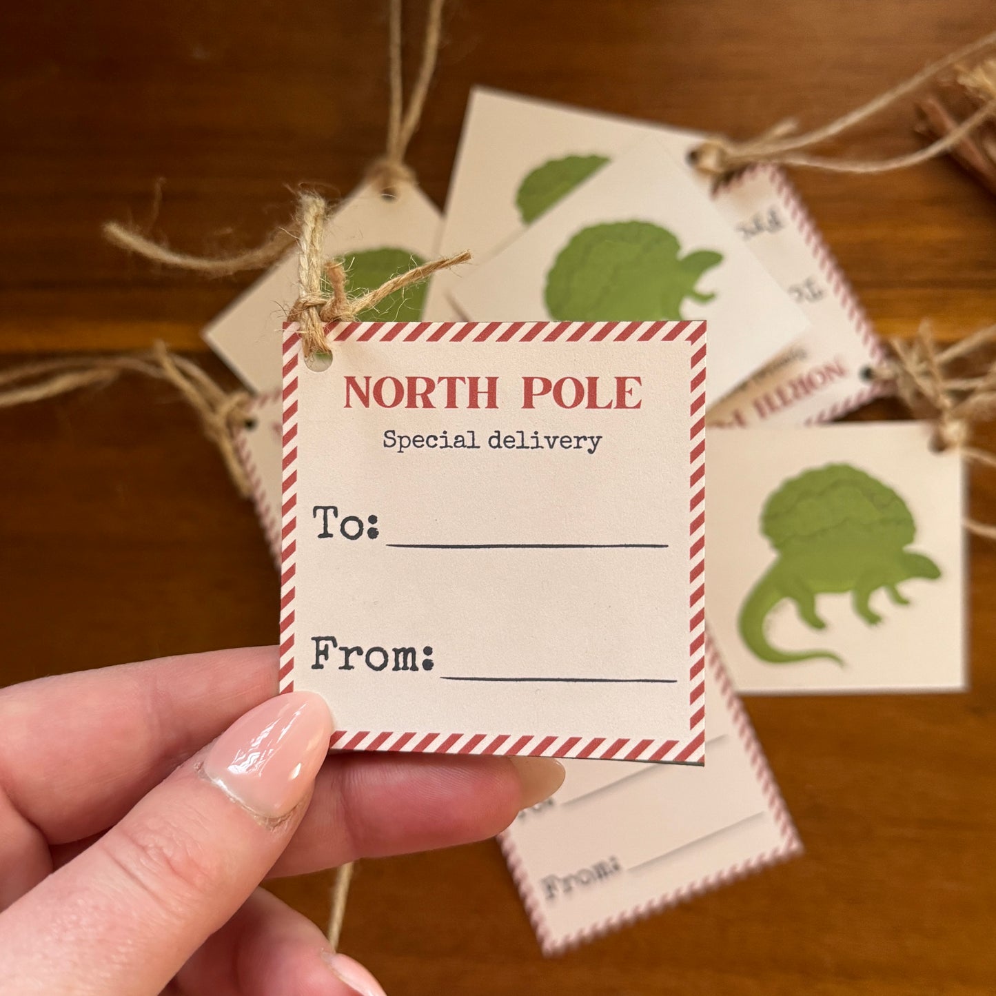 Present Tie Tag: Edaphosaurus