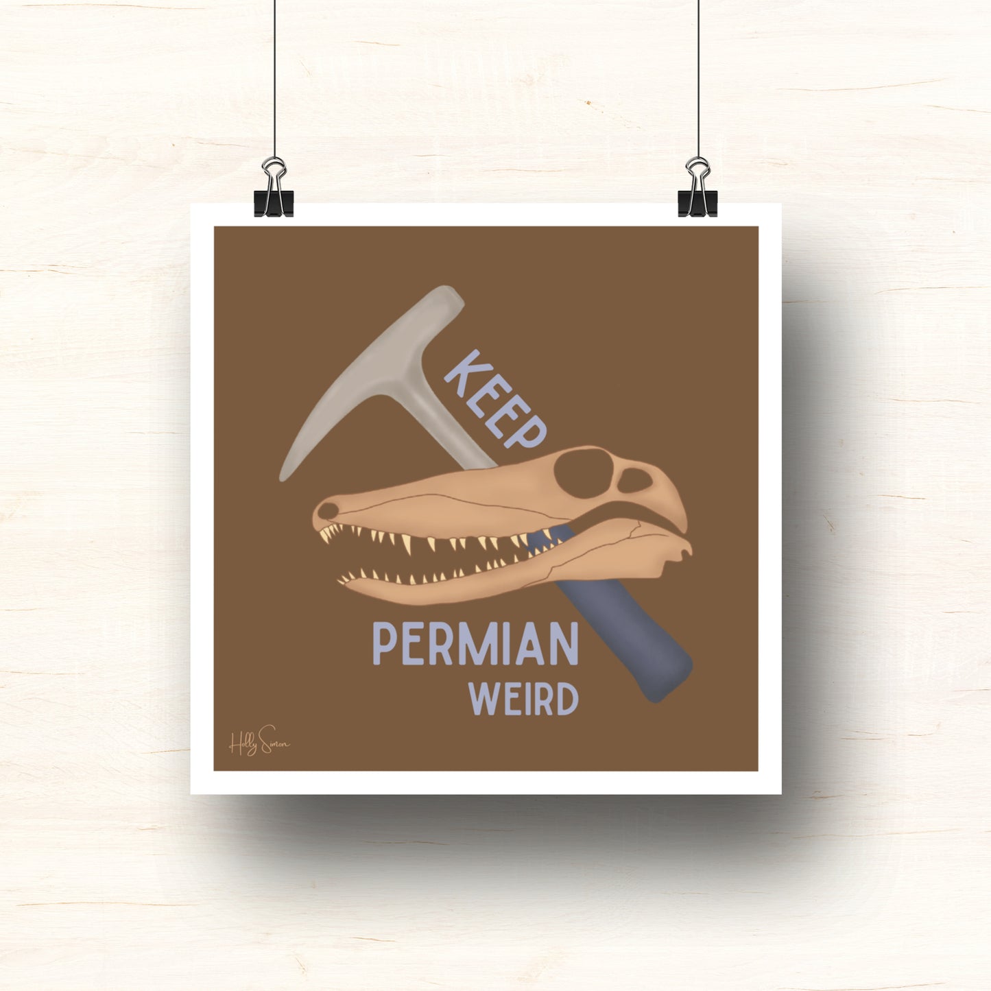 Keep Permian Weird 8"x8" Art Print
