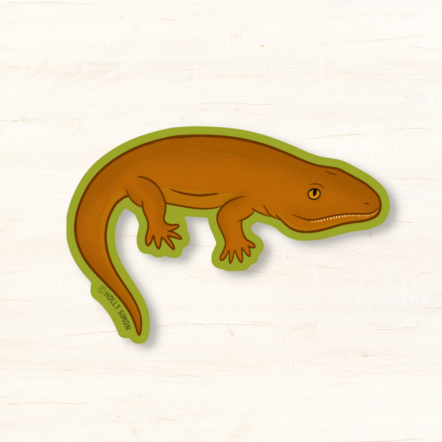 Orange Seymouria Sticker
