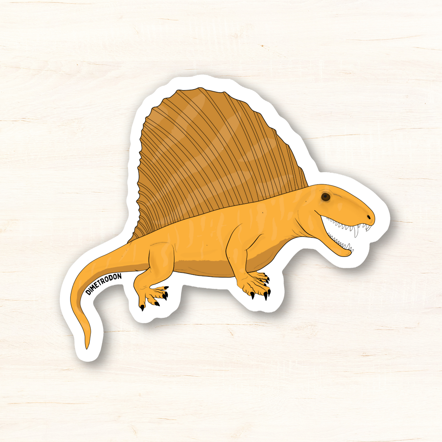 Dimetrodon Vinyl Glossy Sticker