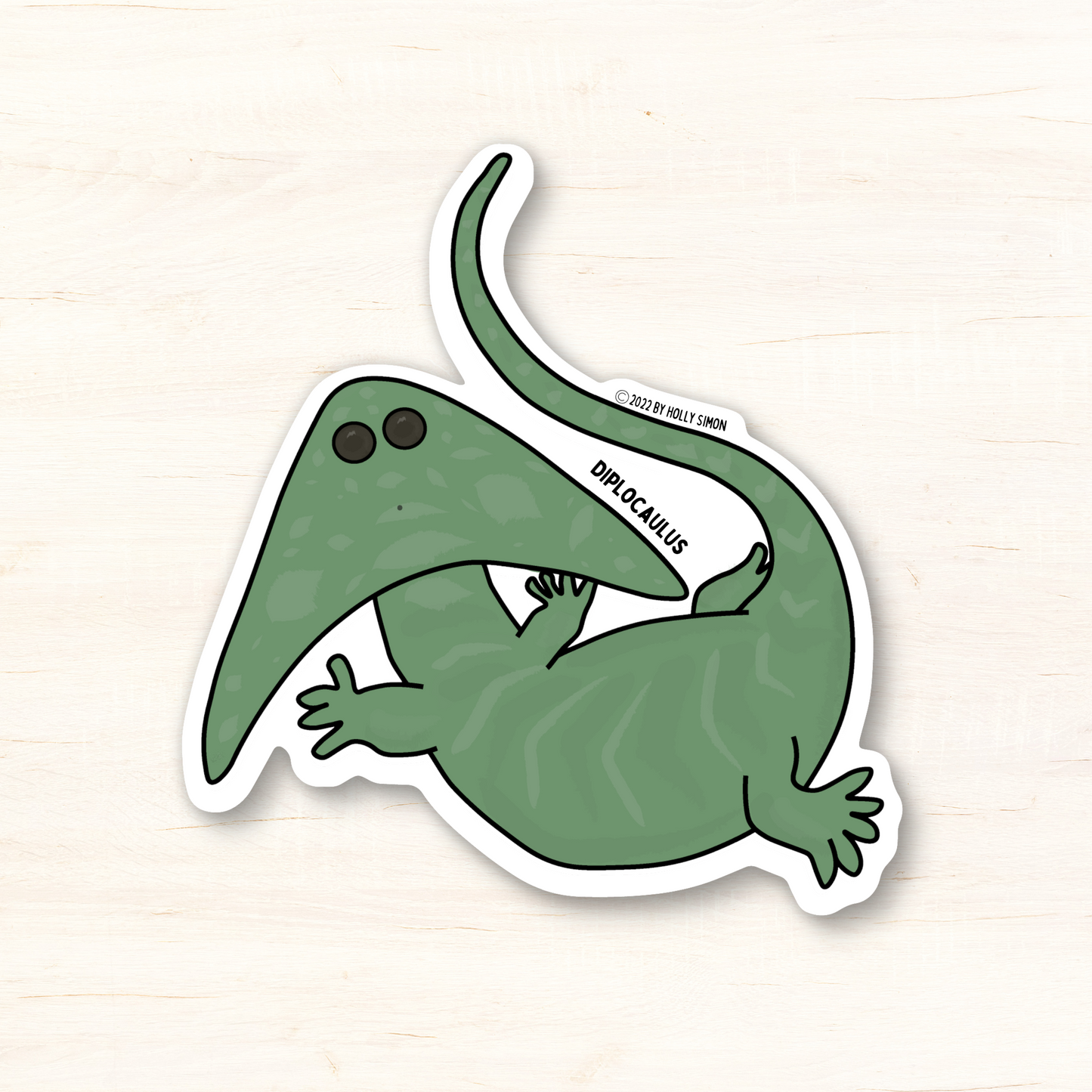 Diplocaulus Vinyl Glossy Stickers