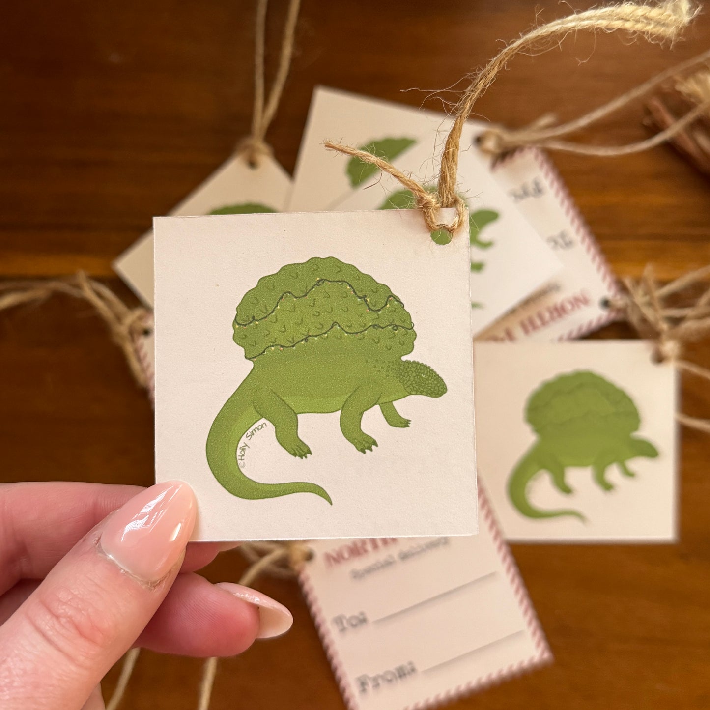 Present Tie Tag: Edaphosaurus