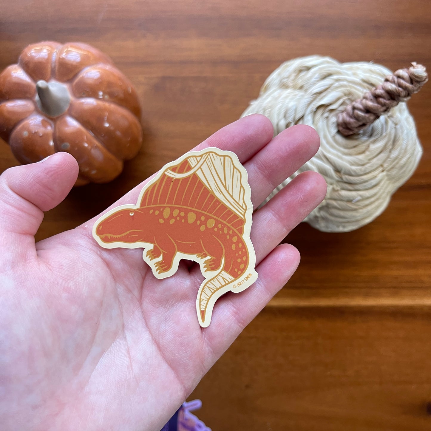 Mummy Dimetrodon Vinyl Sticker