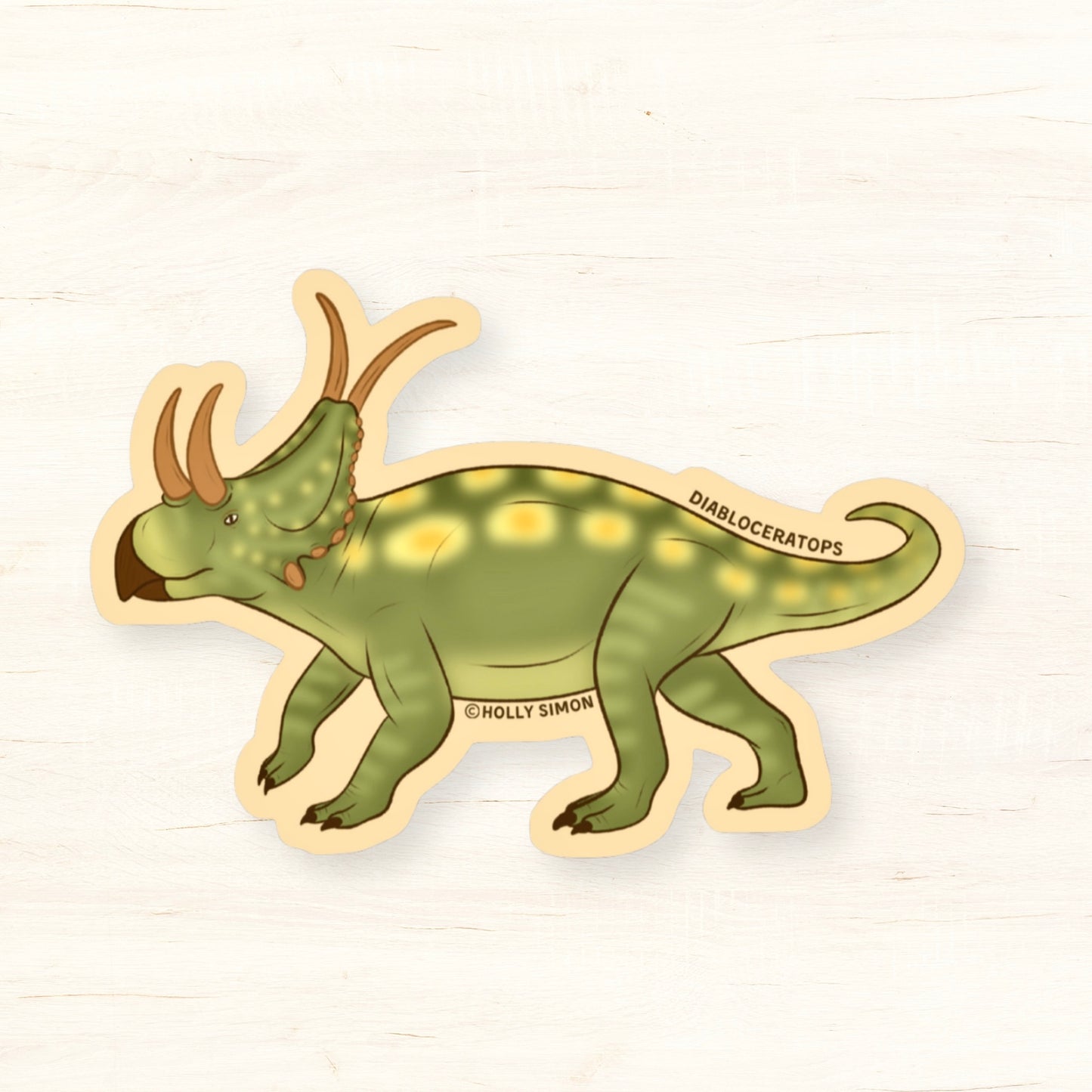 Diabloceratops Matte Sticker