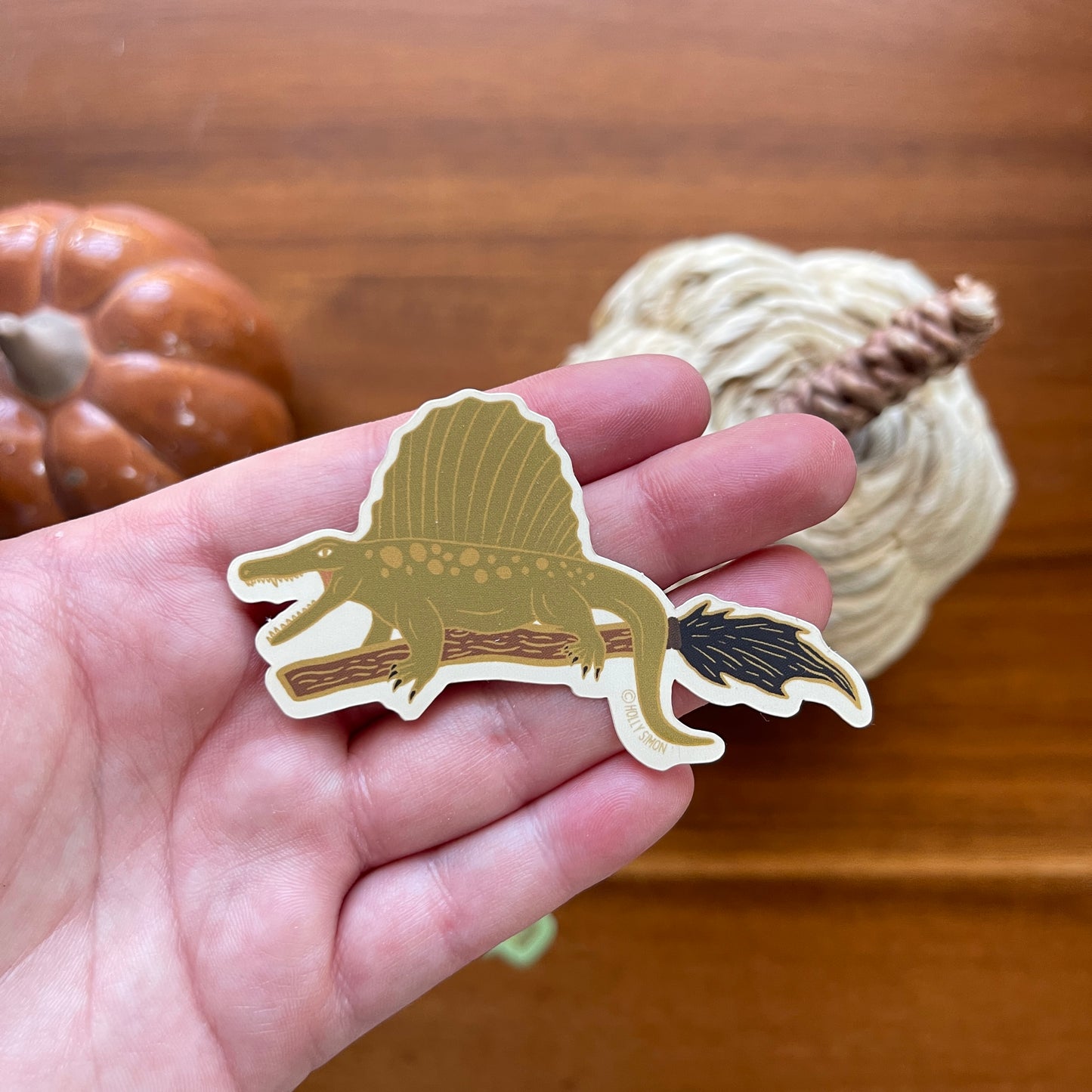 Secodontosaurus Broomstick Vinyl Sticker