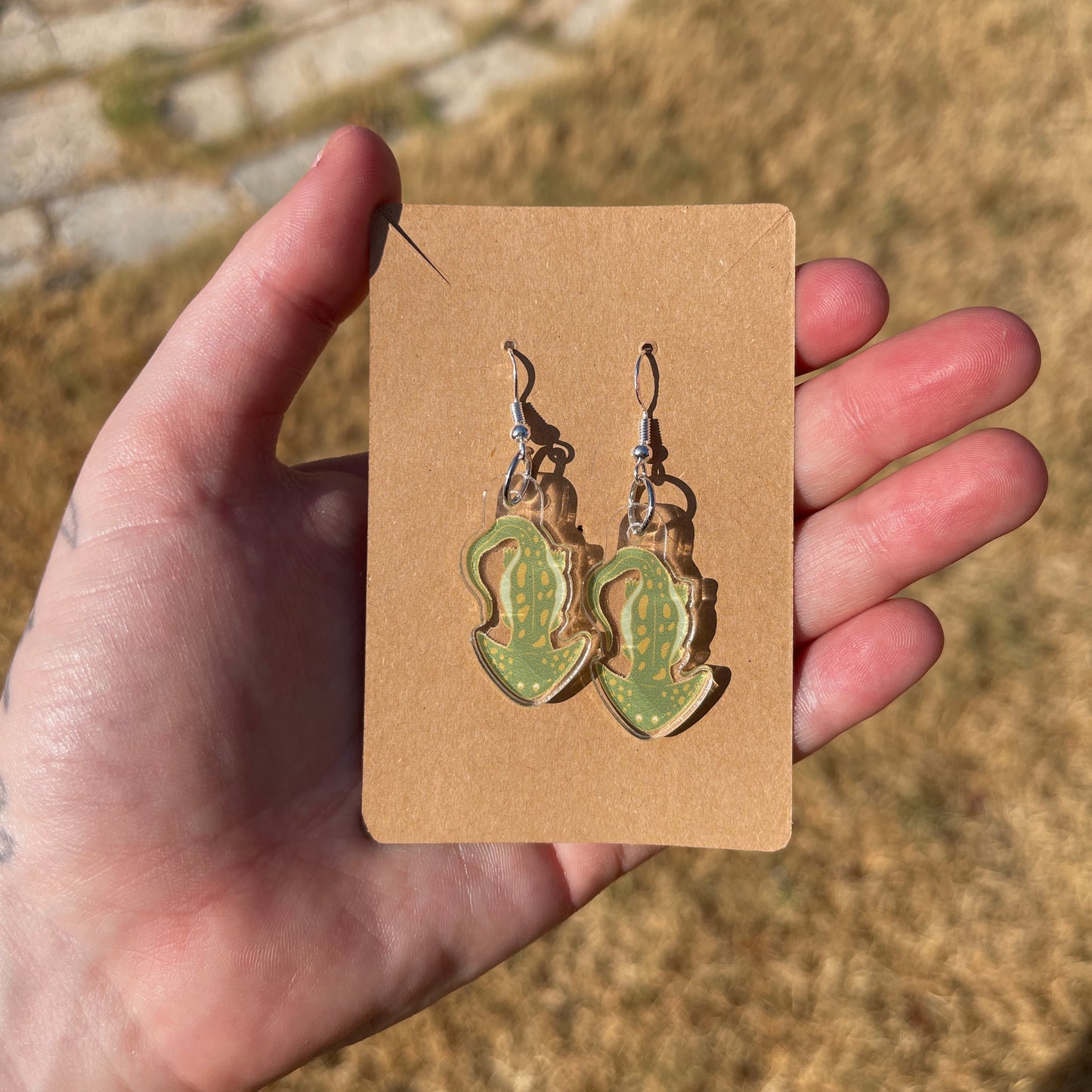Diplocaulus Acrylic Earrings