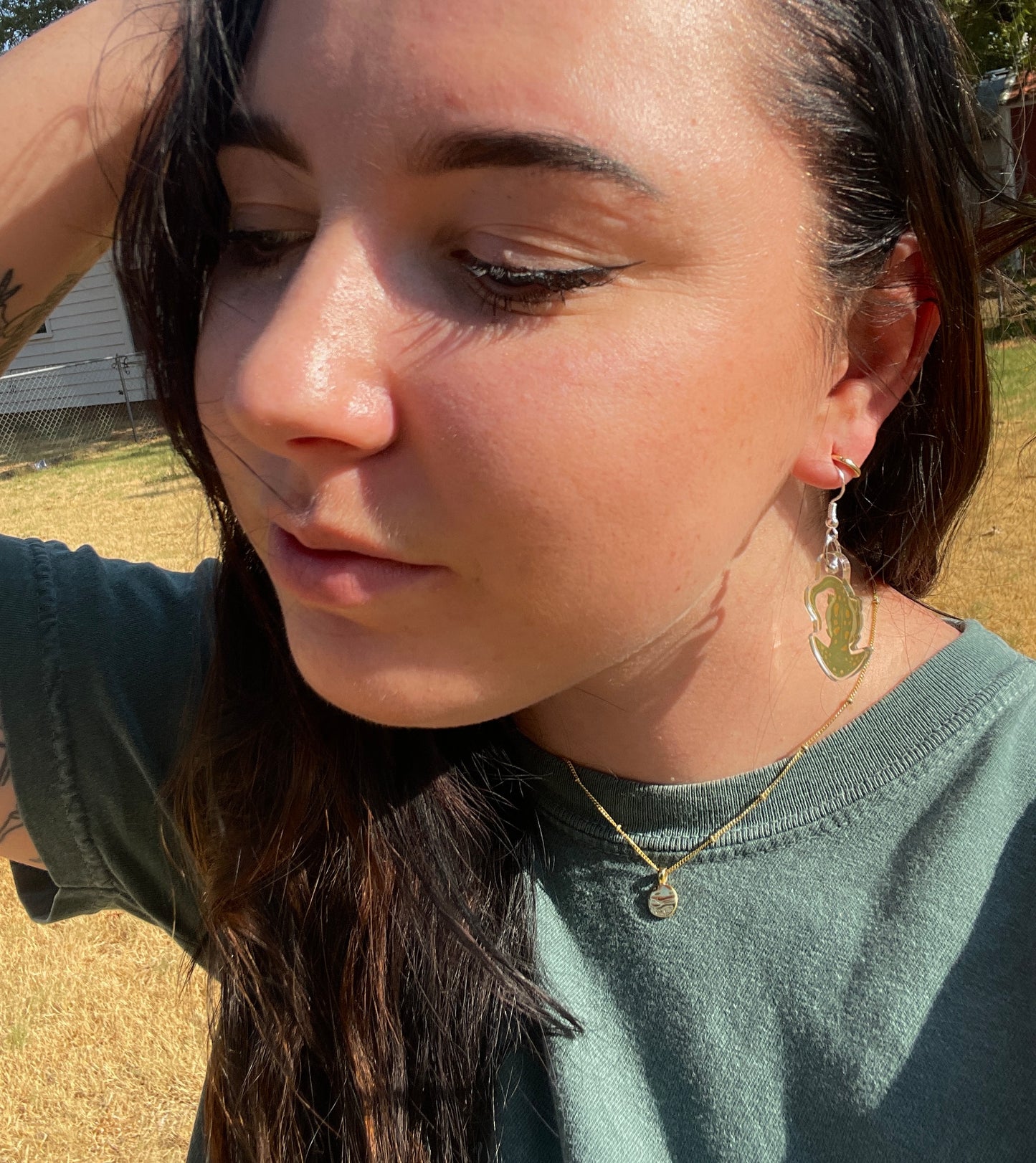Diplocaulus Acrylic Earrings
