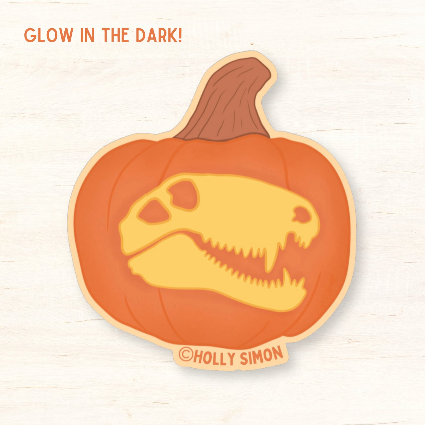 Dimetrodon Jack-o'-latern Vinyl Sticker