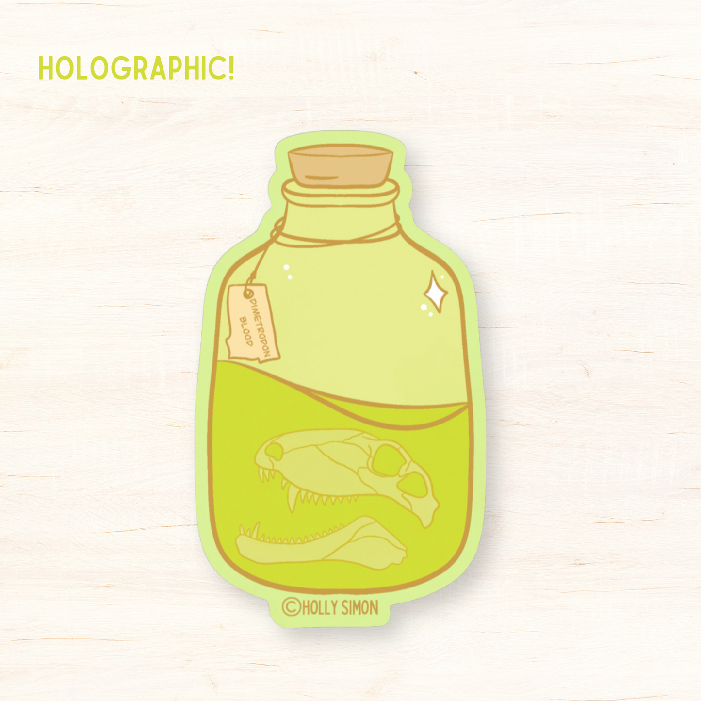 Dimetrodon Potion Bottle Vinyl Sticker