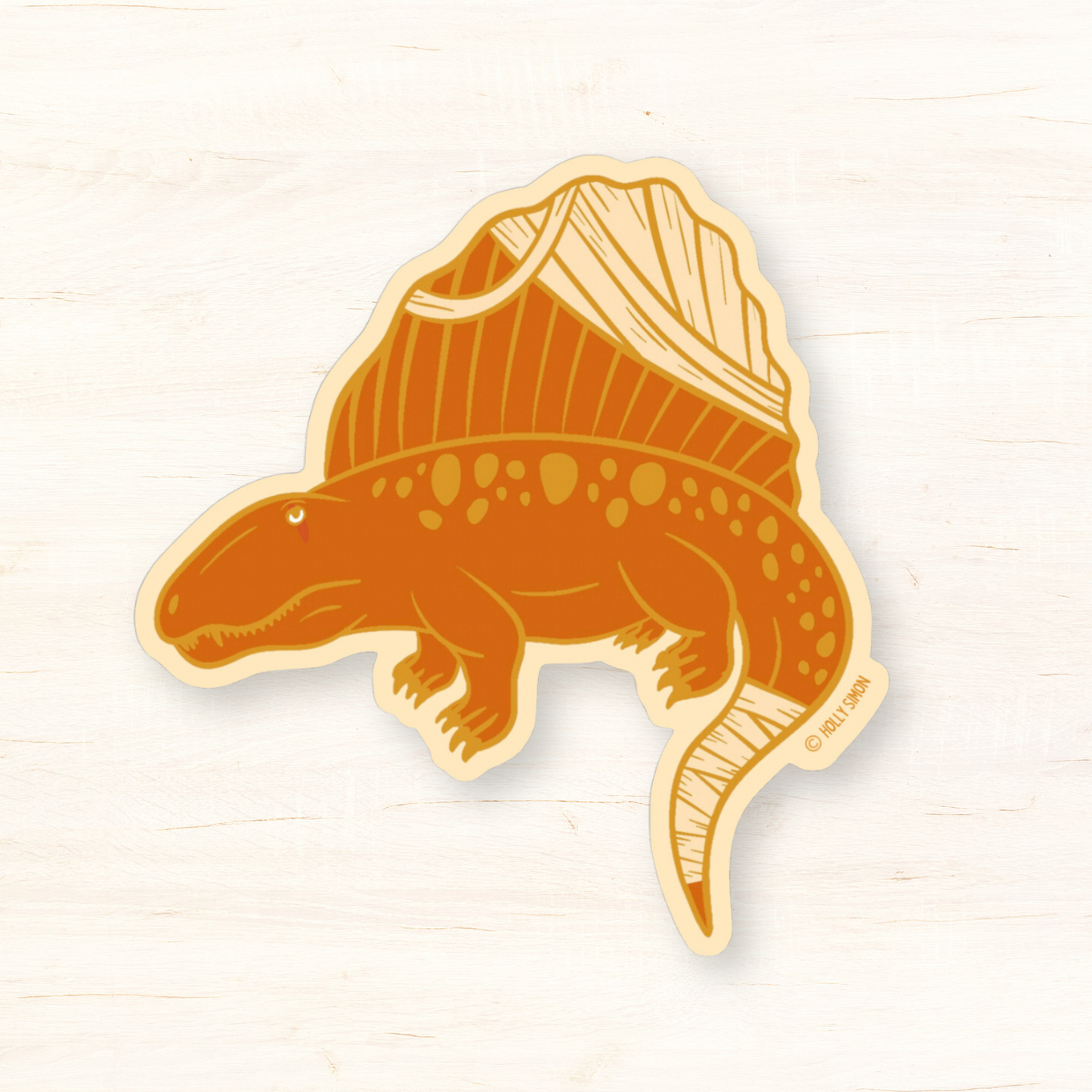 Mummy Dimetrodon Vinyl Sticker