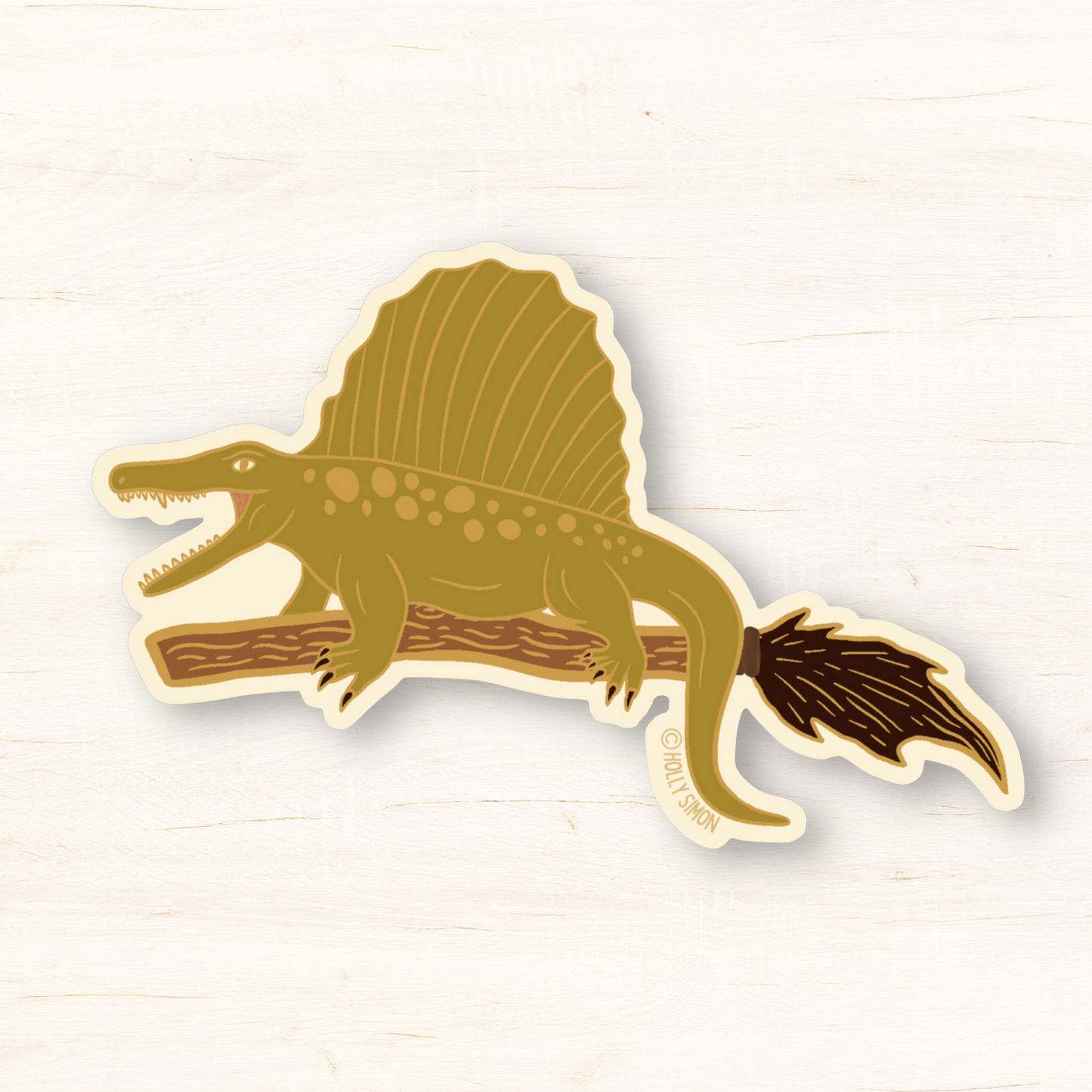 Secodontosaurus Broomstick Vinyl Sticker