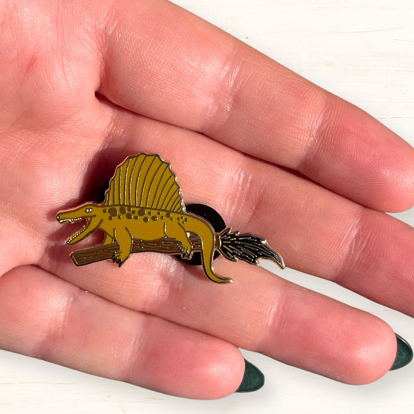 Secodontosaurus Broomstick Enamel Pin