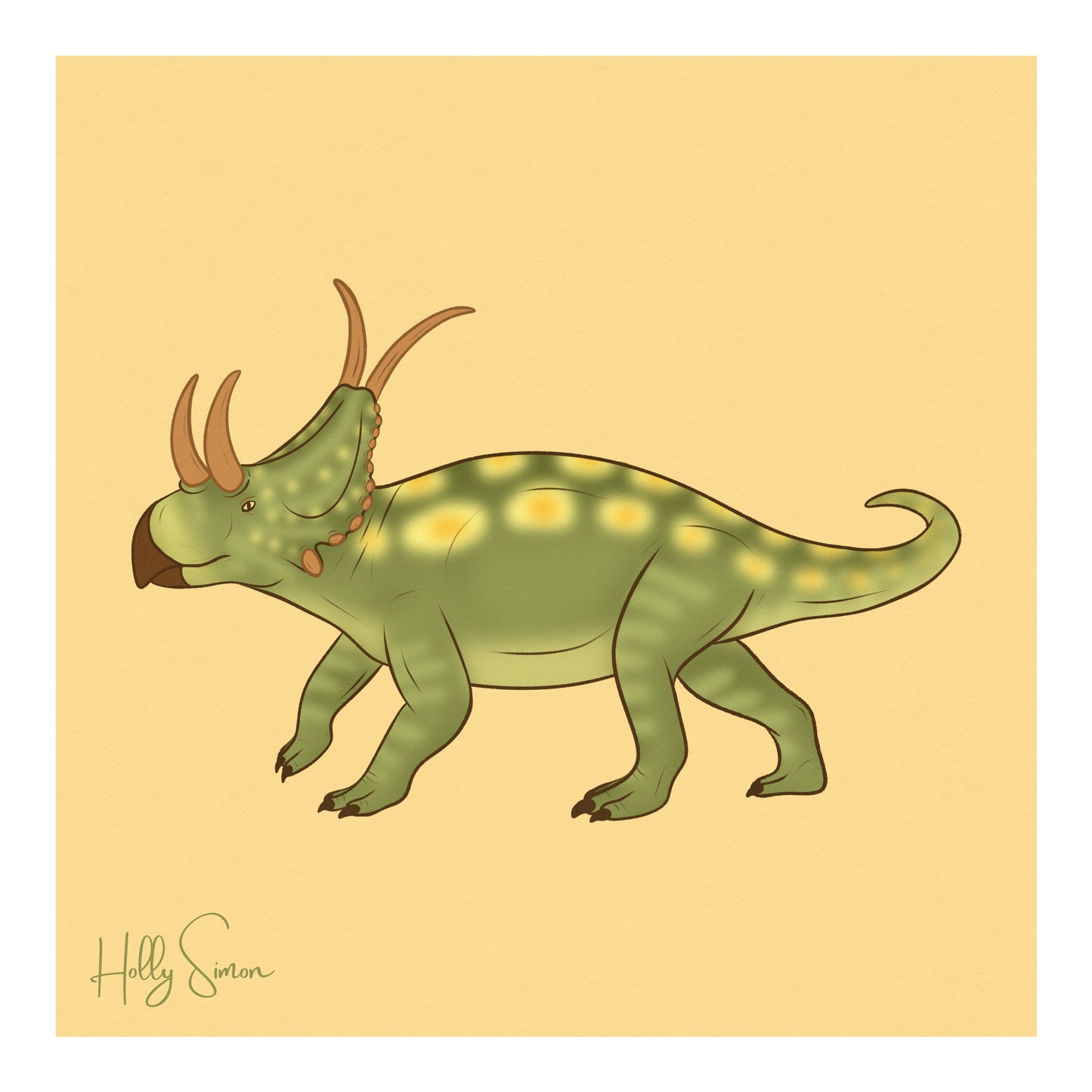 DIABLOCERATOPS 8”x8” Fine Art Print