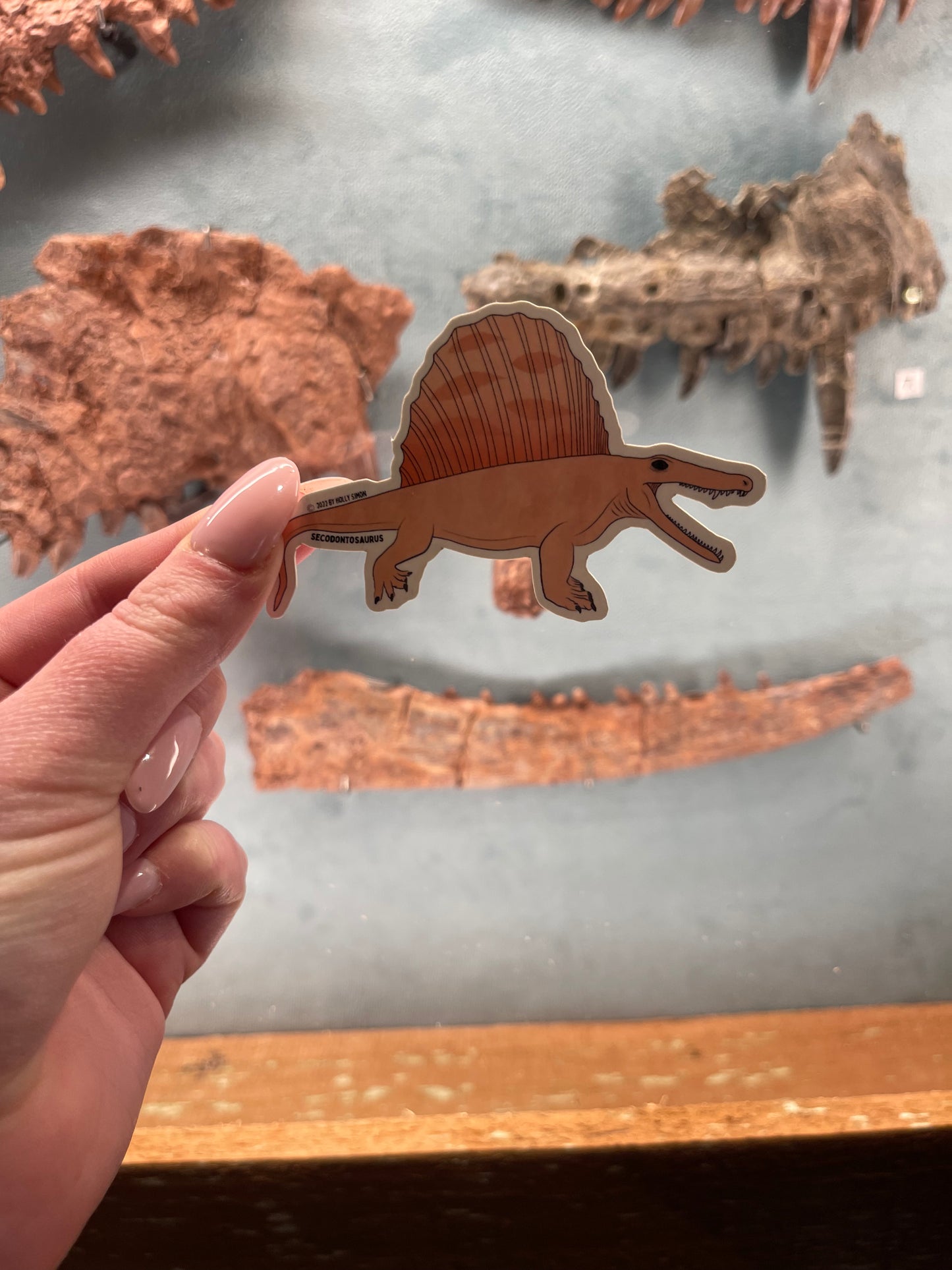 Secodontosaurus Vinyl Glossy Sticker