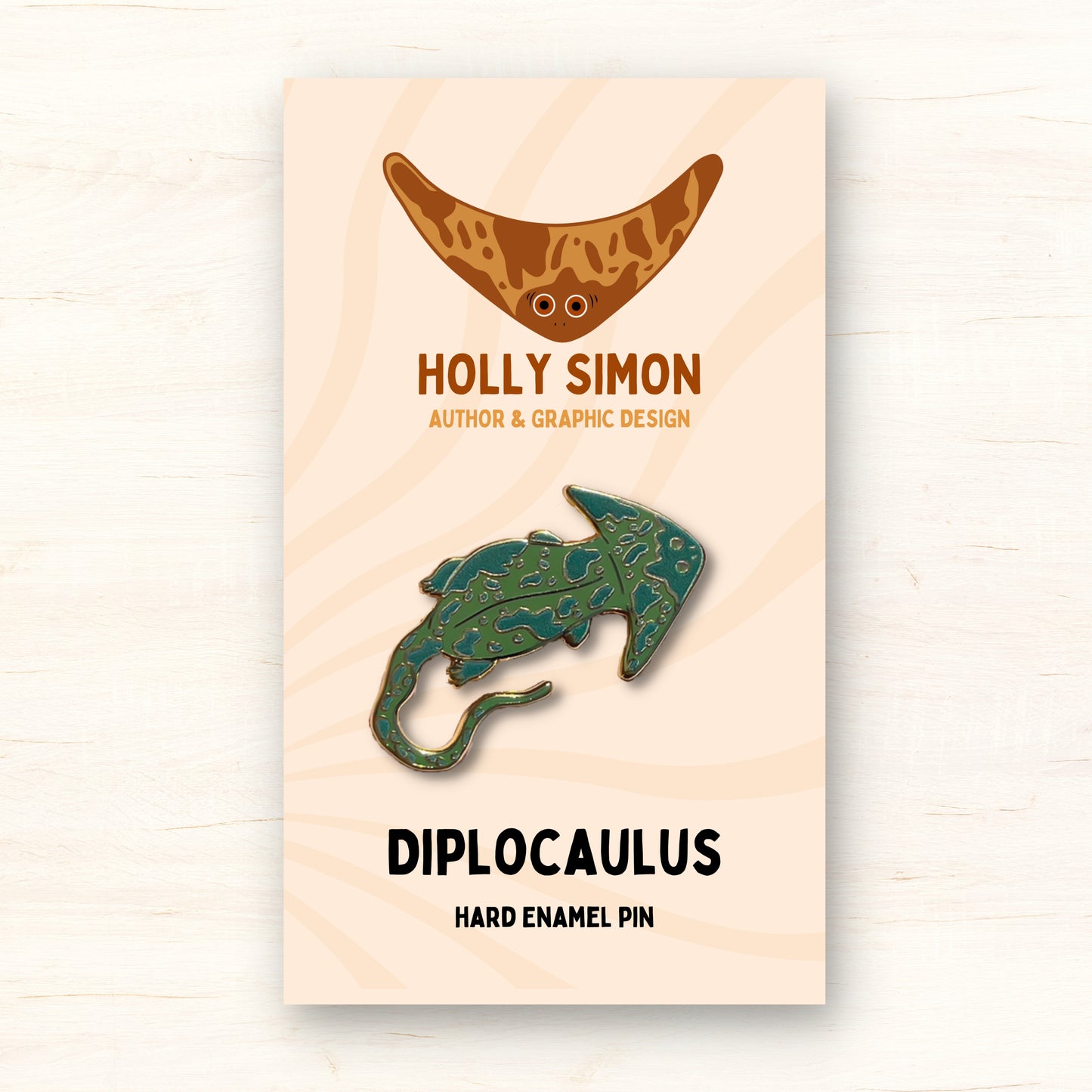 Green Diplocaulus Hard Enamel Pin