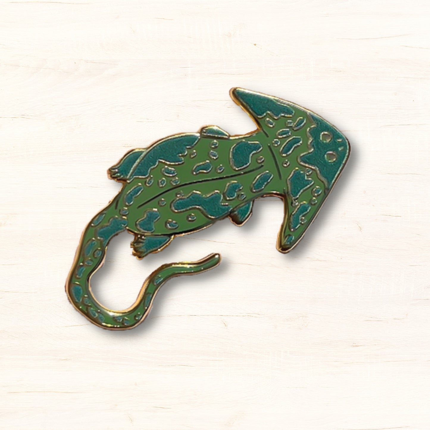 Green Diplocaulus Hard Enamel Pin
