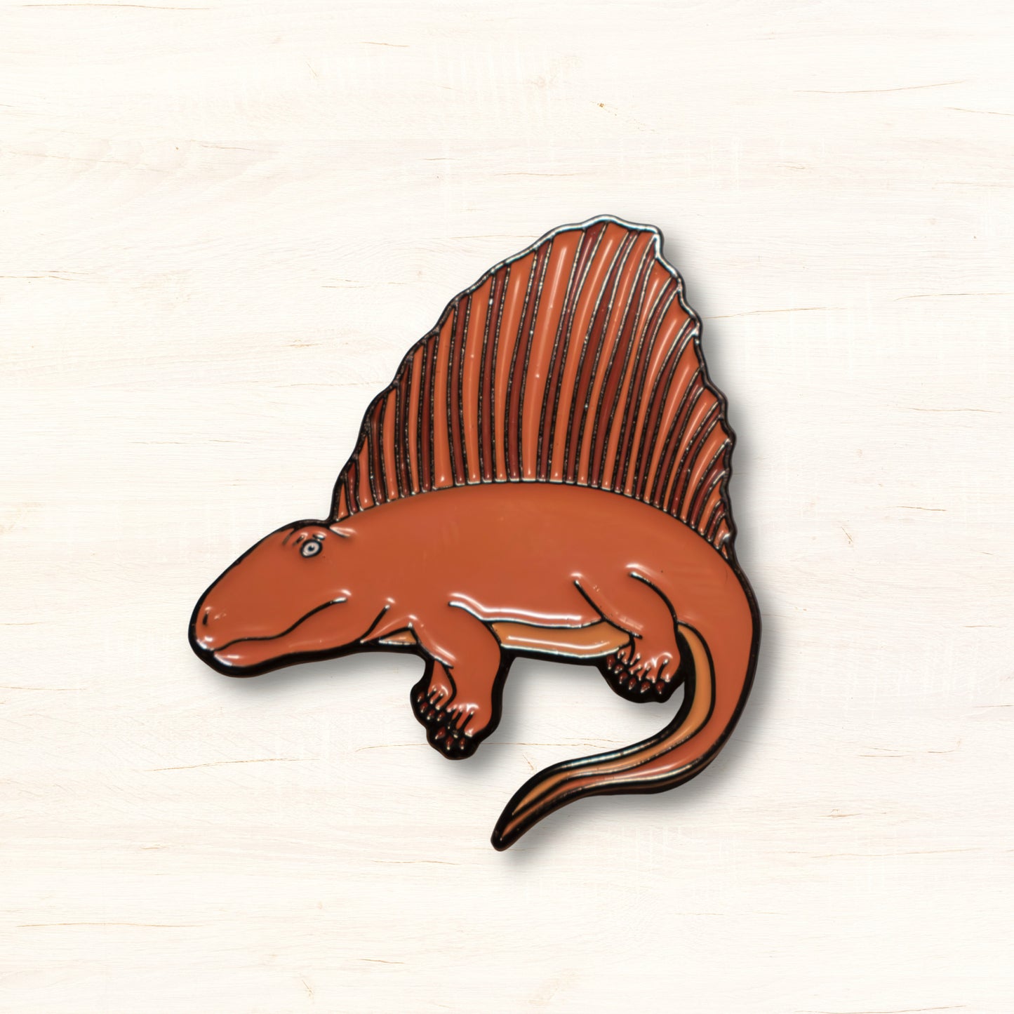 Red Dimetrodon Soft Enamel Pin