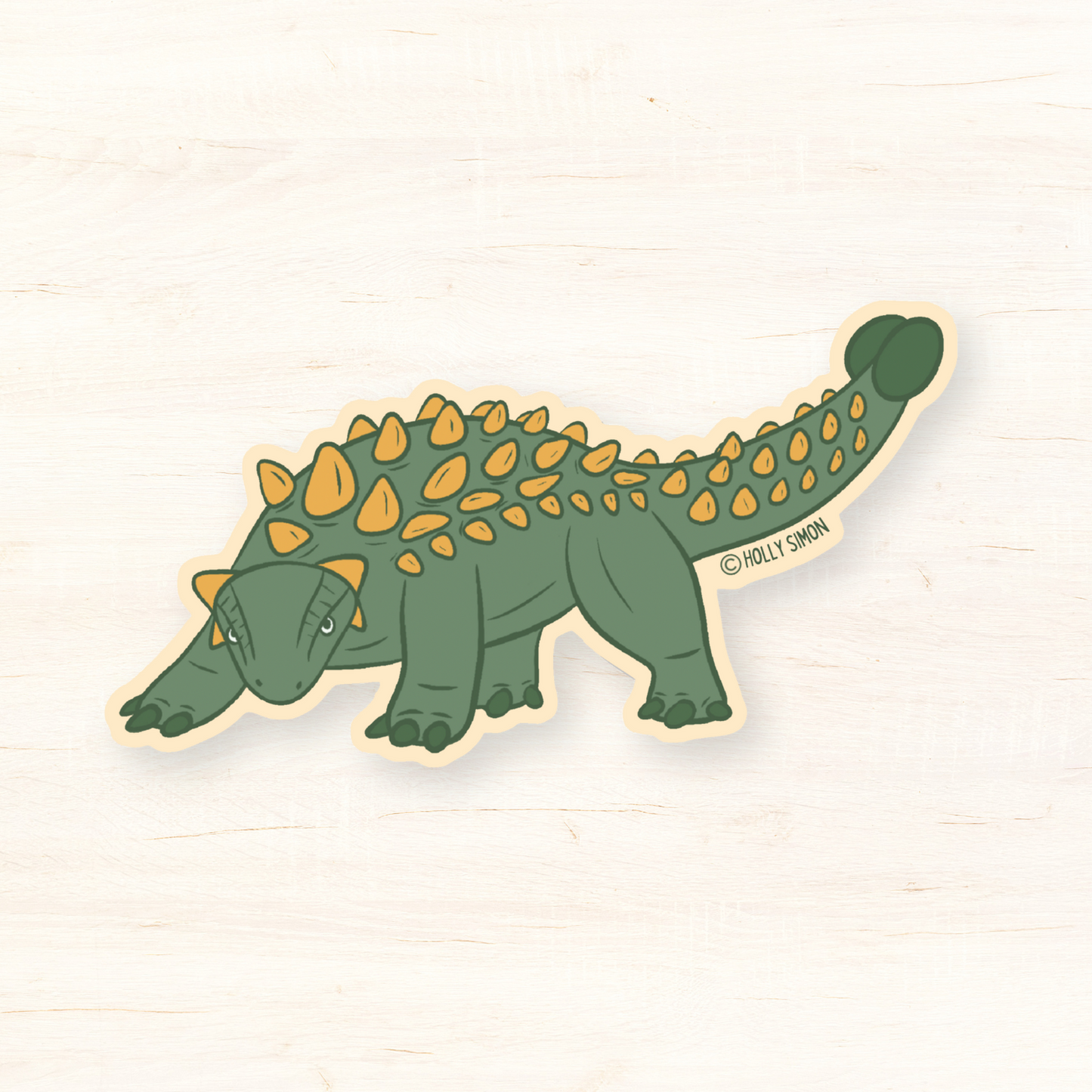 Ankylosaurus Matte Sticker