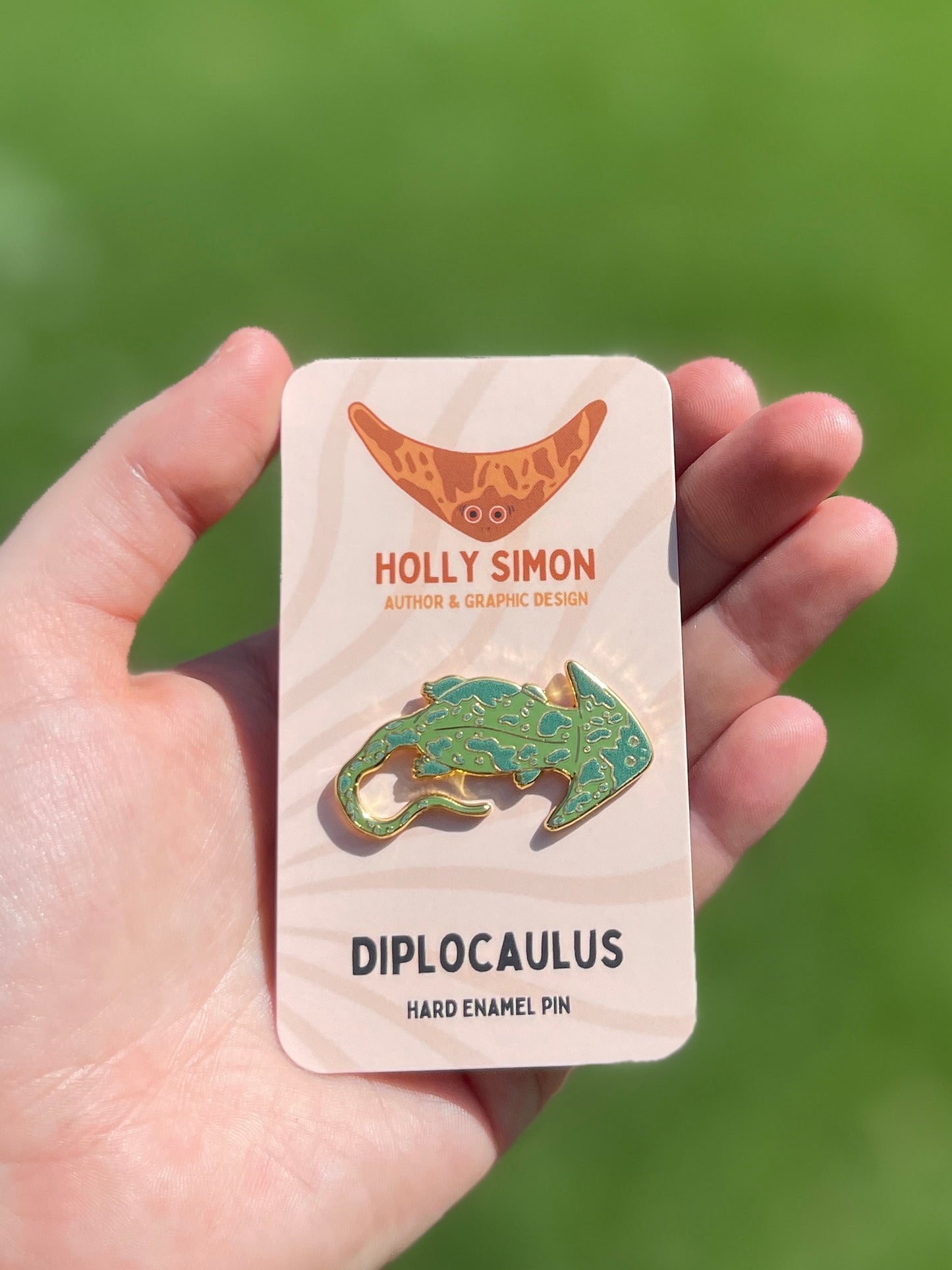 Green Diplocaulus Hard Enamel Pin