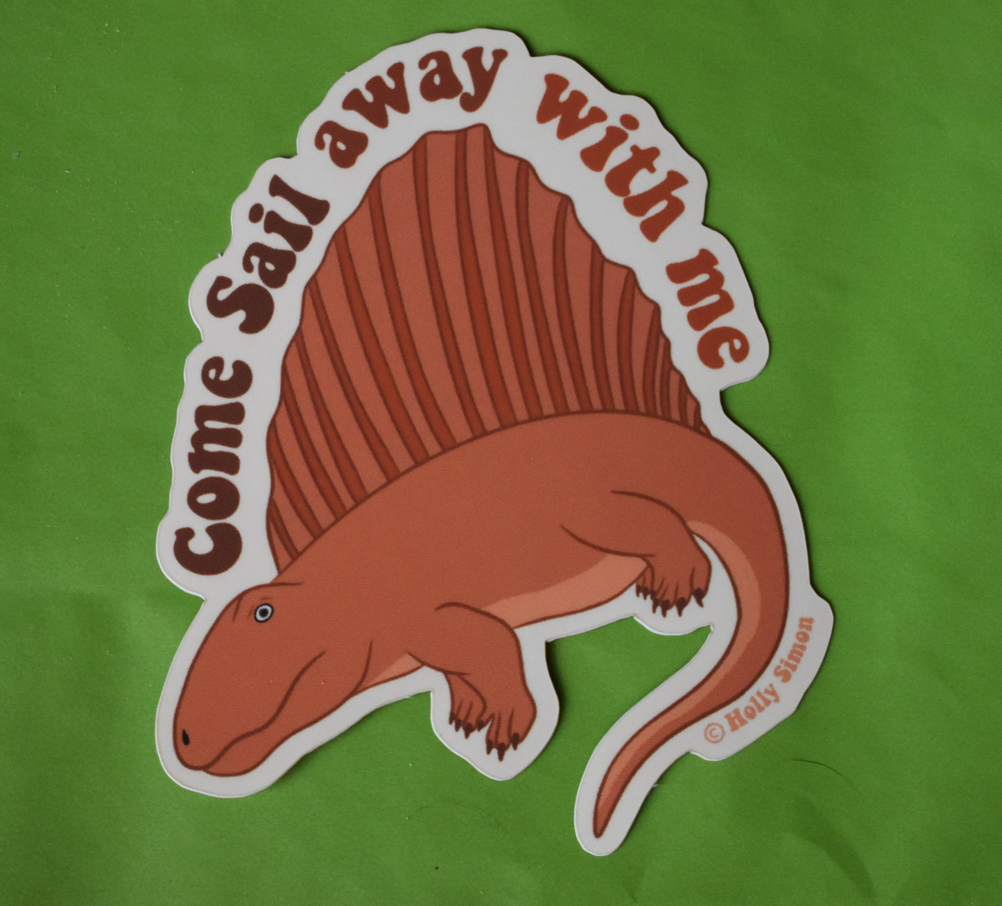 Come Sail Away Dimetrodon Sticker