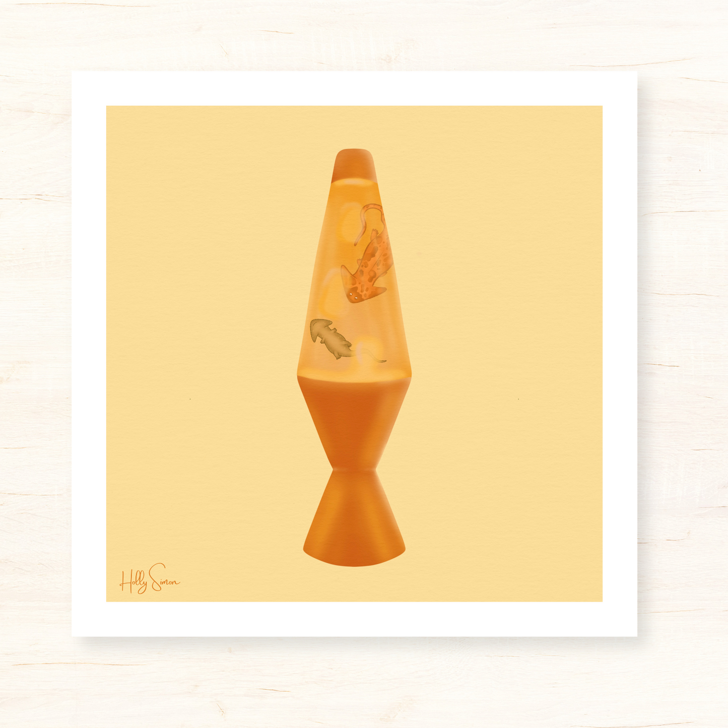 Diplocaulus Lava Lamp 8"x8" Print