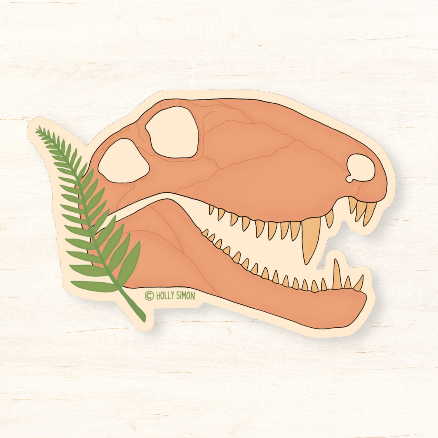 Dimetrodon Skull Sticker