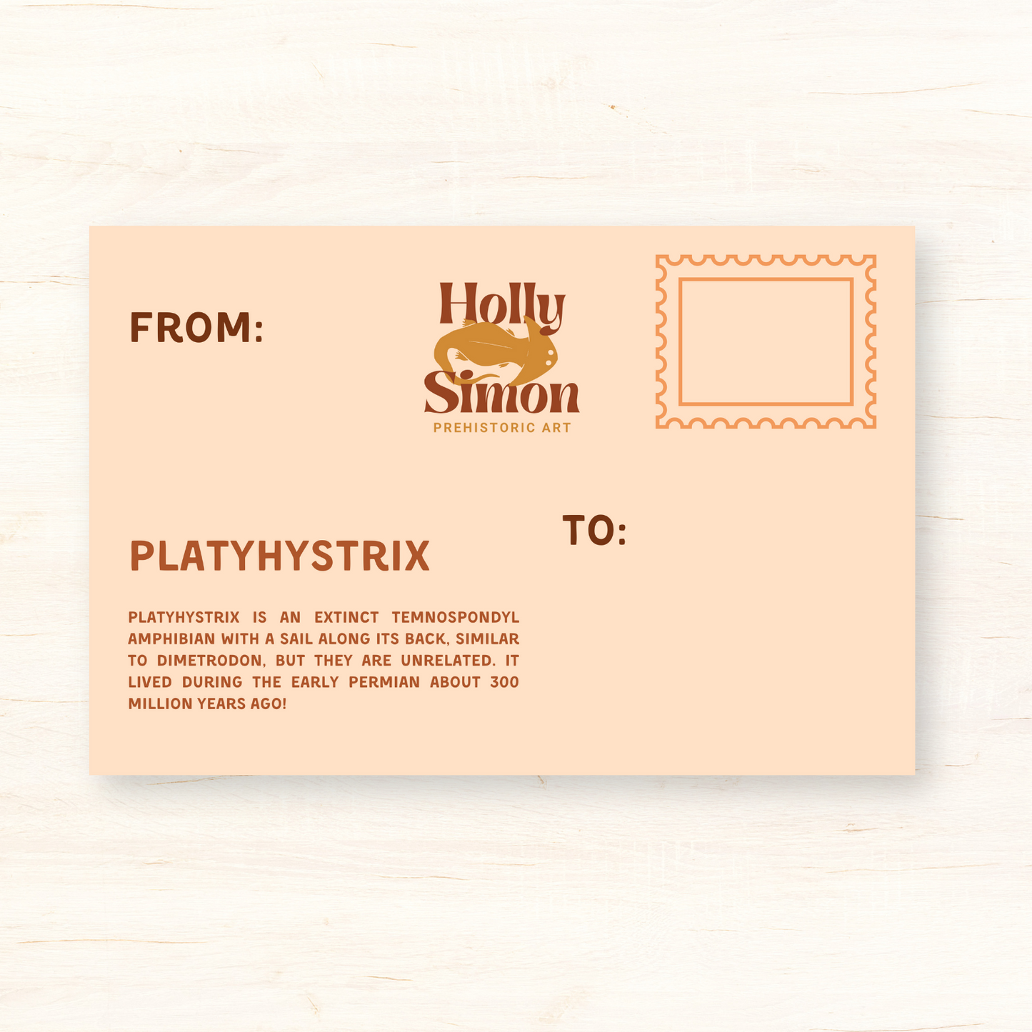 Platyhystrix Postcard