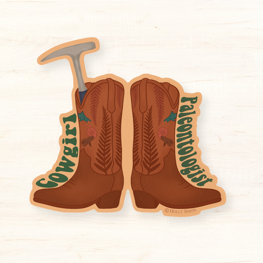 COMING SOON | Cowgirl Paleontologist Sticker