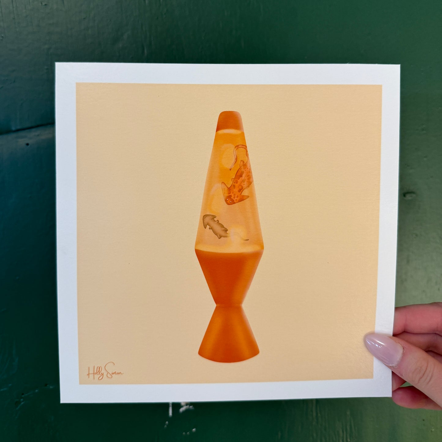Diplocaulus Lava Lamp 8"x8" Print